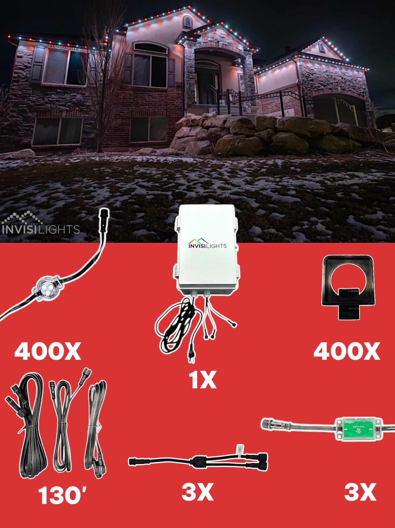 InvisiLights 400' Smart Light Clips Kit