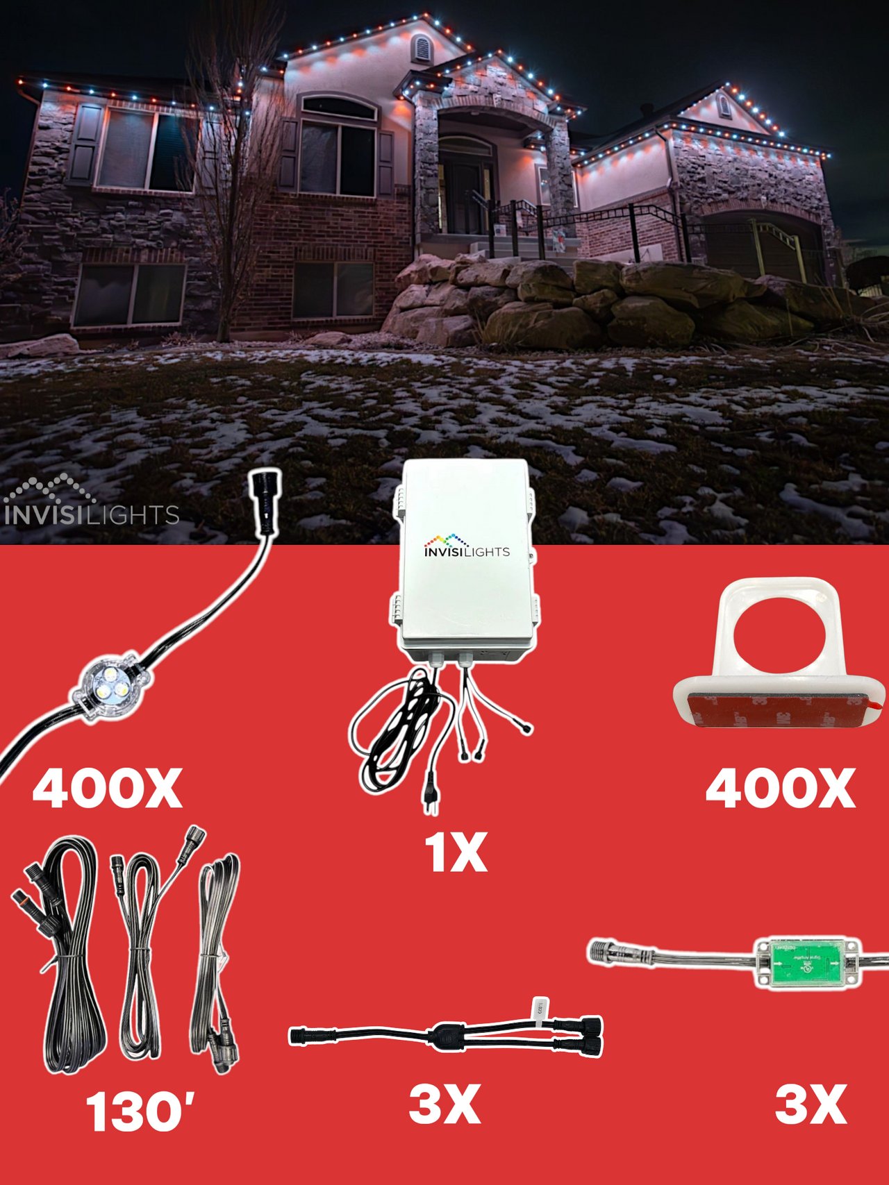 InvisiLights 400' Smart Light Clips Kit