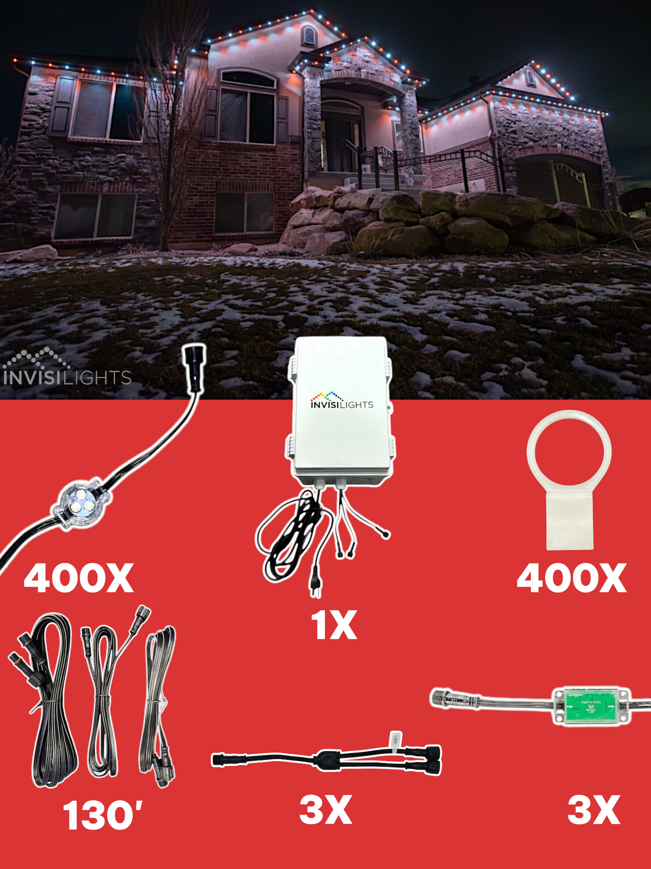 InvisiLights 400' Smart Light Clips Kit