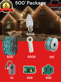 C9 LED 500' Christmas Light Pro Packages