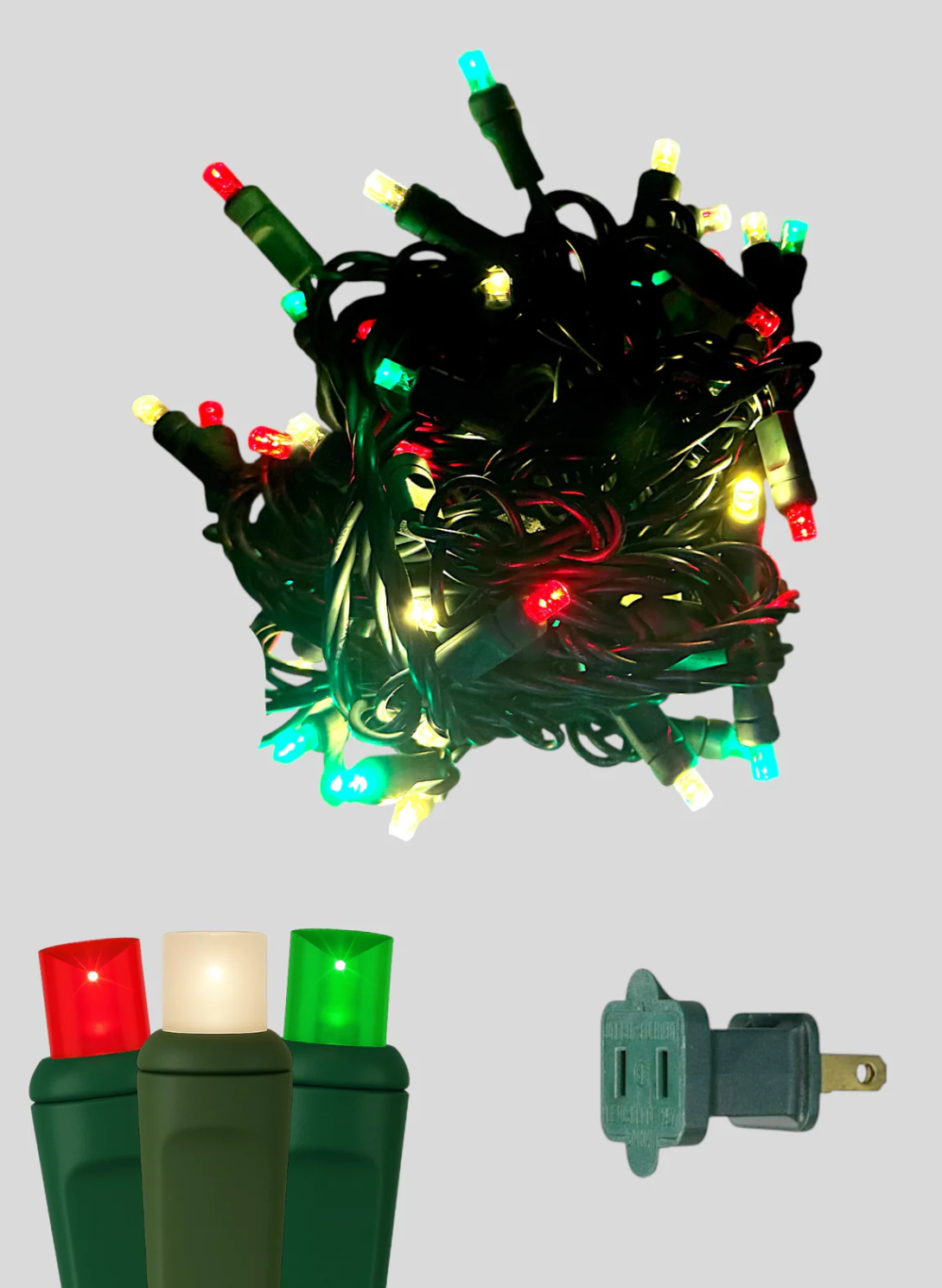 50L 6" Spacing Convex LED Mini Christmas Light (Ball)