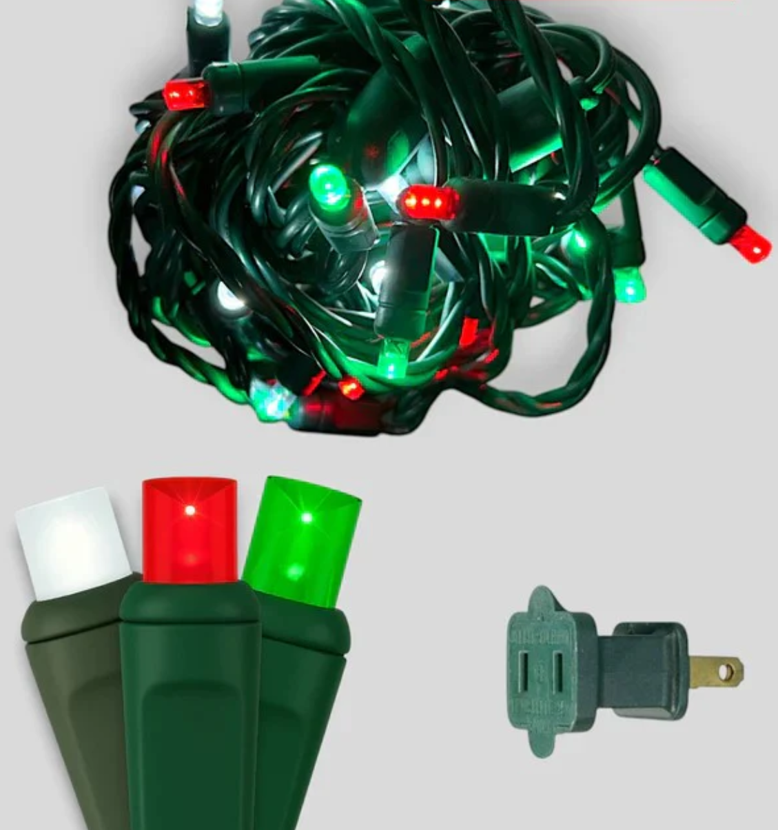 50L 6" Spacing Convex LED Mini Christmas Light (Ball)