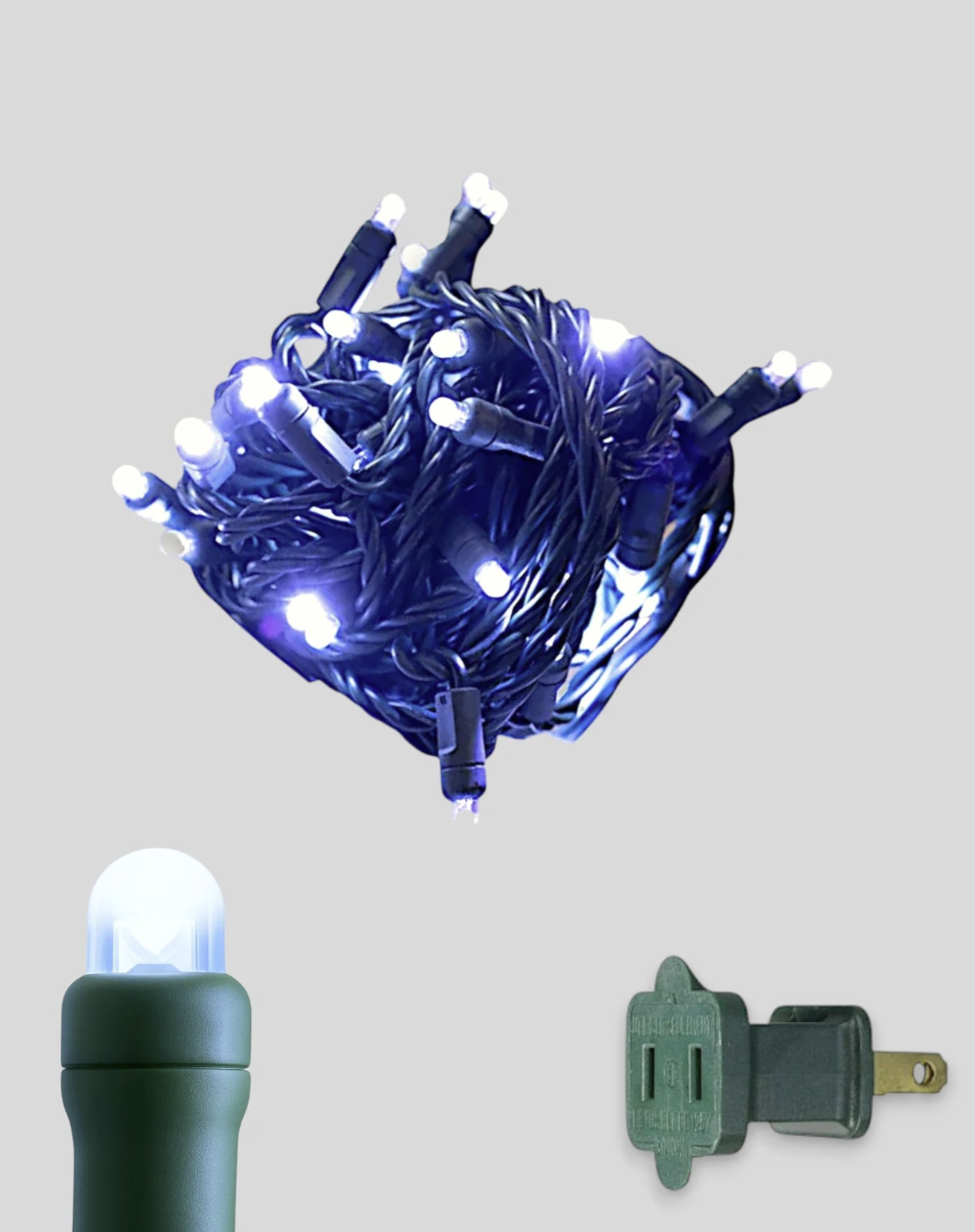 50L 6" Spacing Convex LED Mini Christmas Light (Ball)