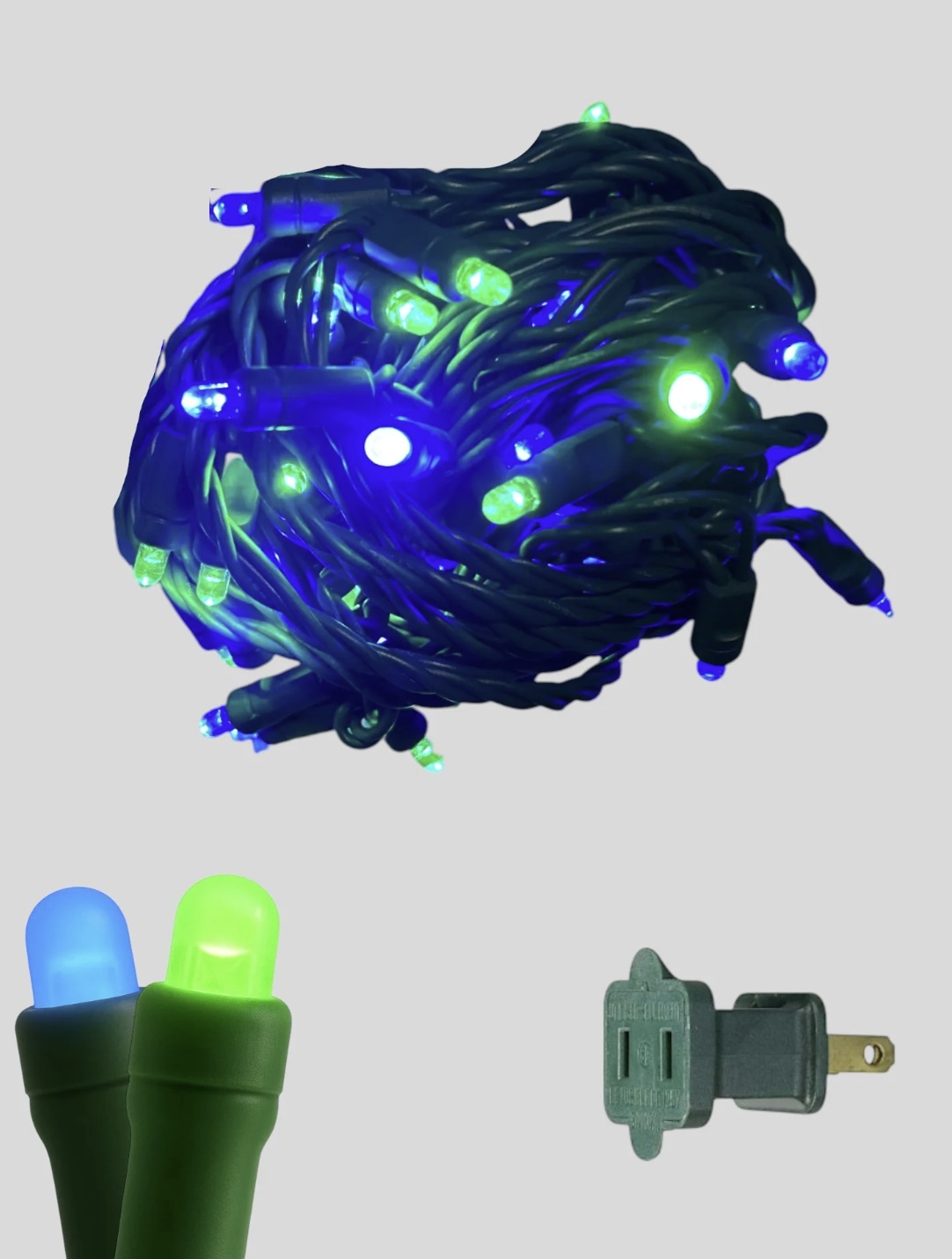 50L 6" Spacing Convex LED Mini Christmas Light (Ball)