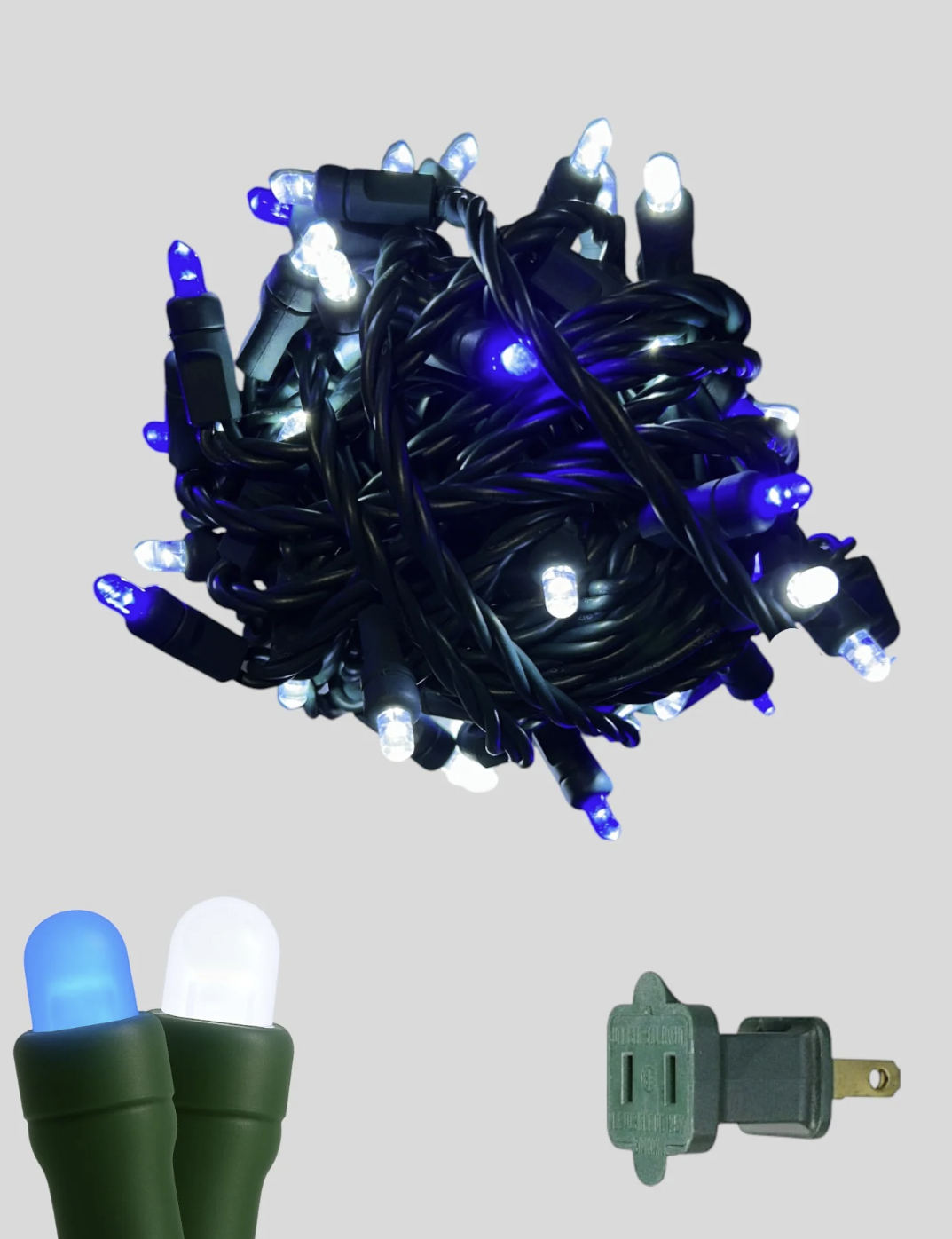 50L 6" Spacing Convex LED Mini Christmas Light (Ball)