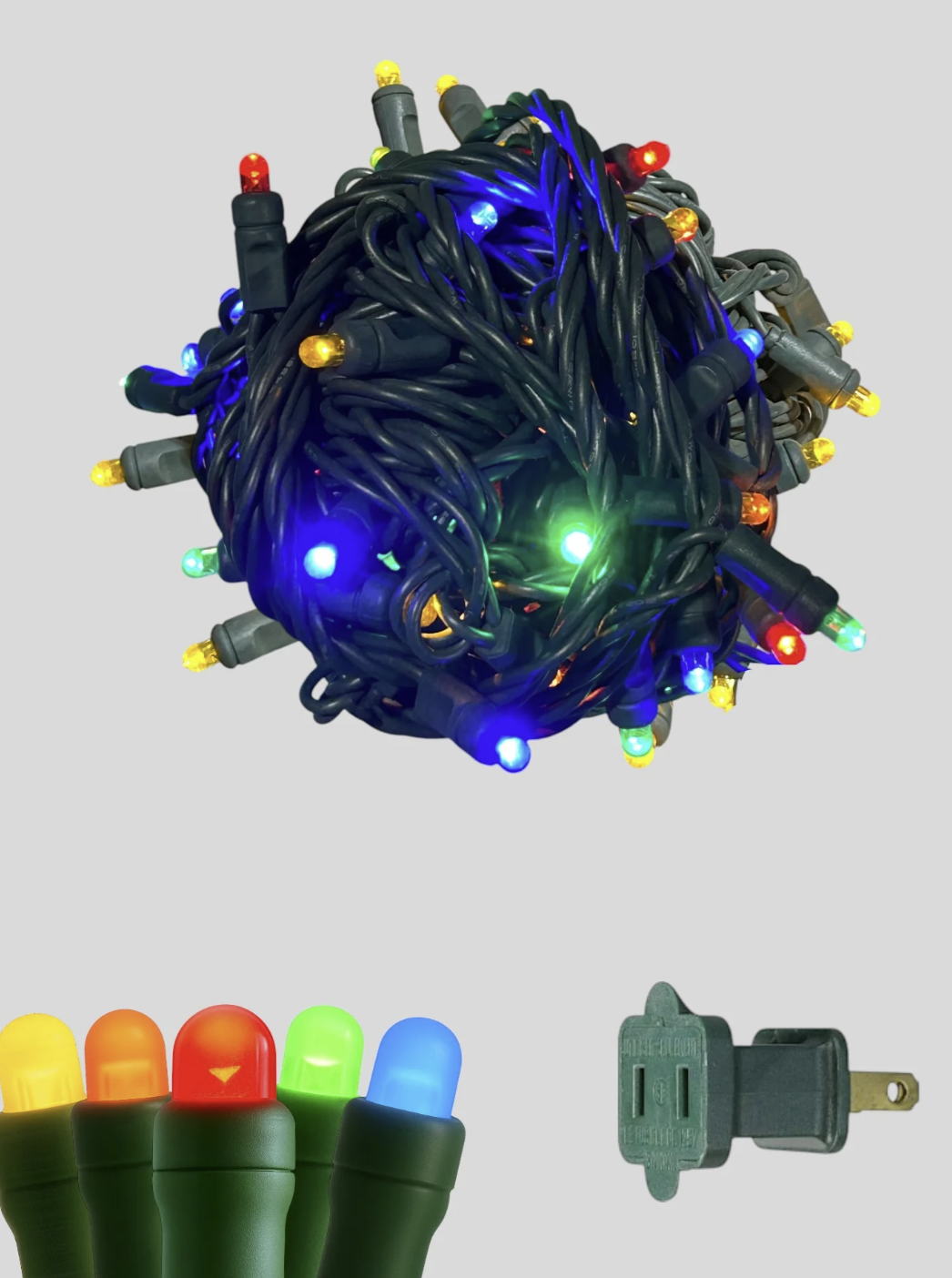 50L 6" Spacing Convex LED Mini Christmas Light (Ball)