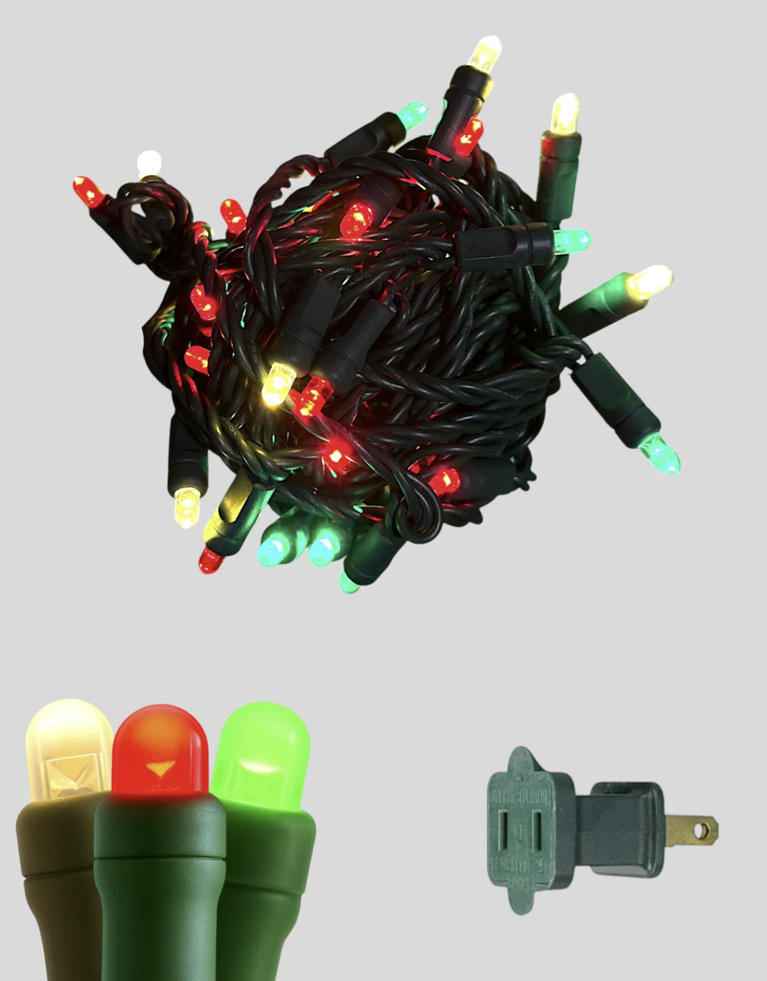 50L 6" Spacing Convex LED Mini Christmas Light (Ball)