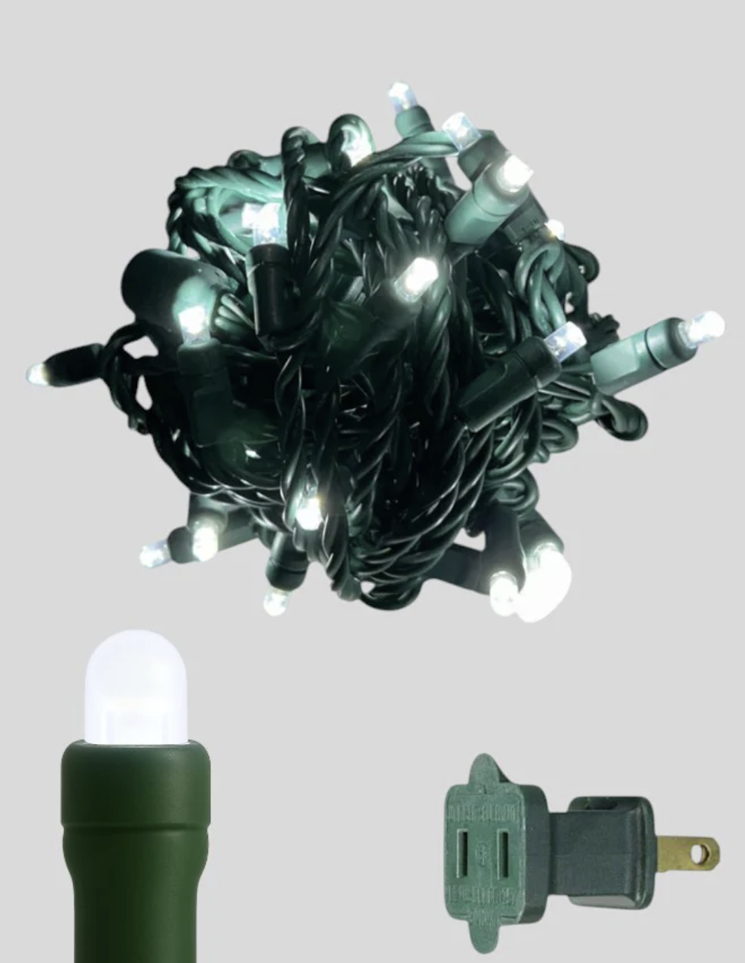 50L 6" Spacing Convex LED Mini Christmas Light (Ball)