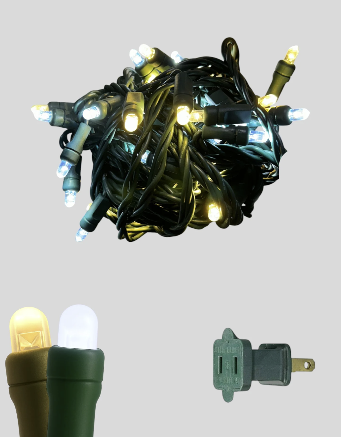 50L 6" Spacing Convex LED Mini Christmas Light (Ball)