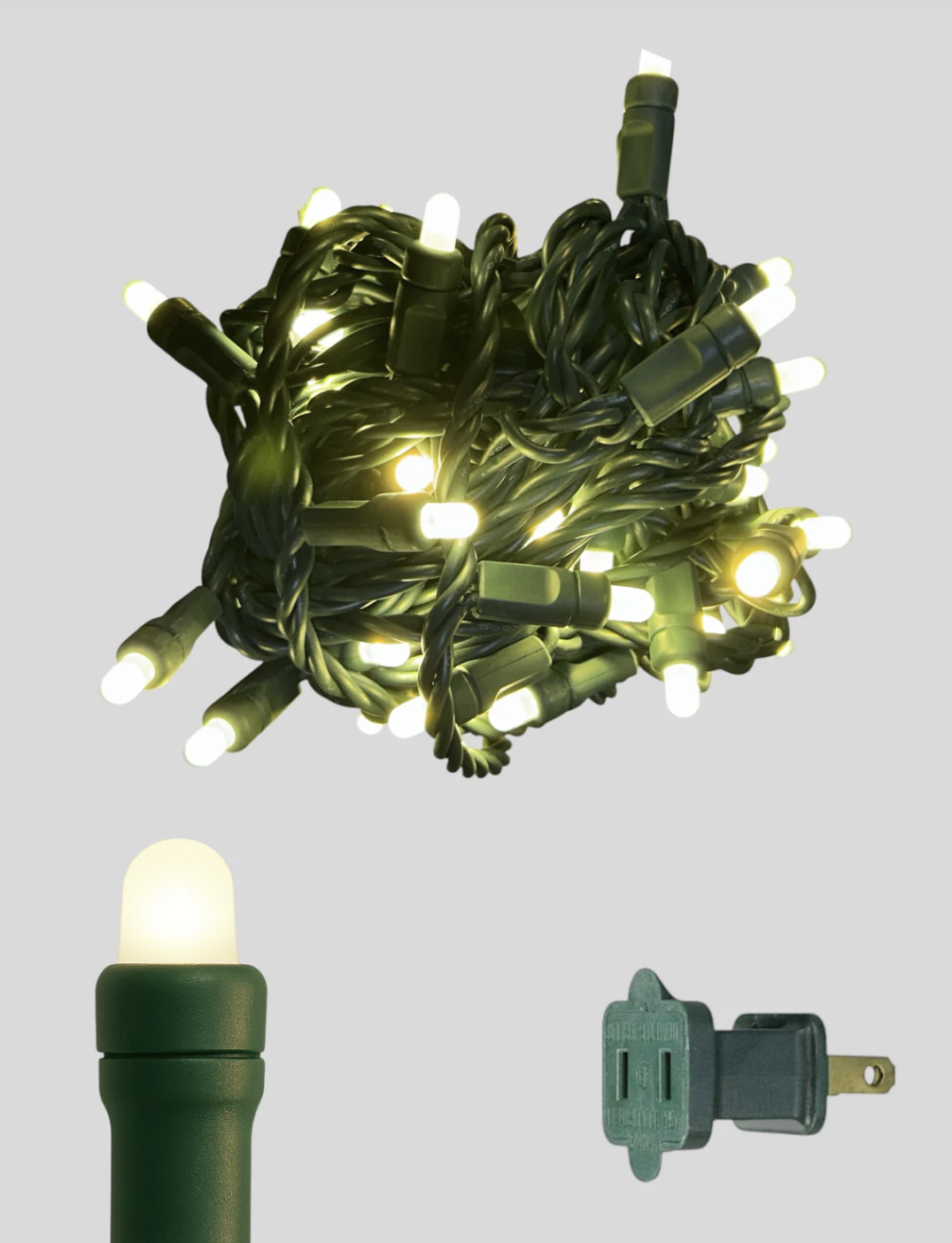 50L 6" Spacing Convex LED Mini Christmas Light (Ball)