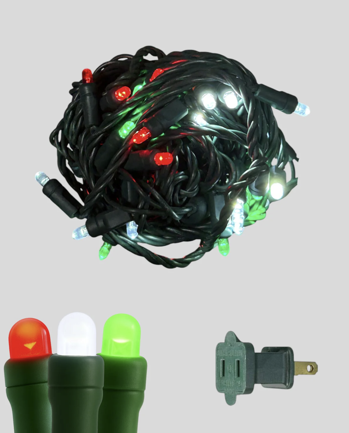 50L 6" Spacing Convex LED Mini Christmas Light (Ball)