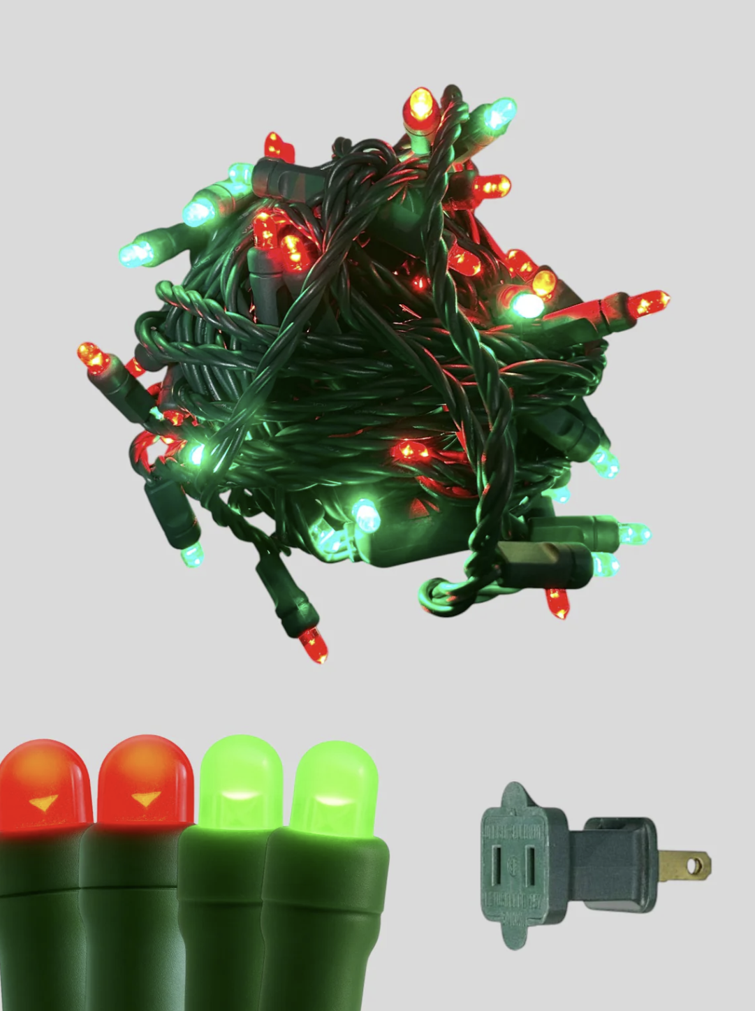 50L 6" Spacing Convex LED Mini Christmas Light (Ball)