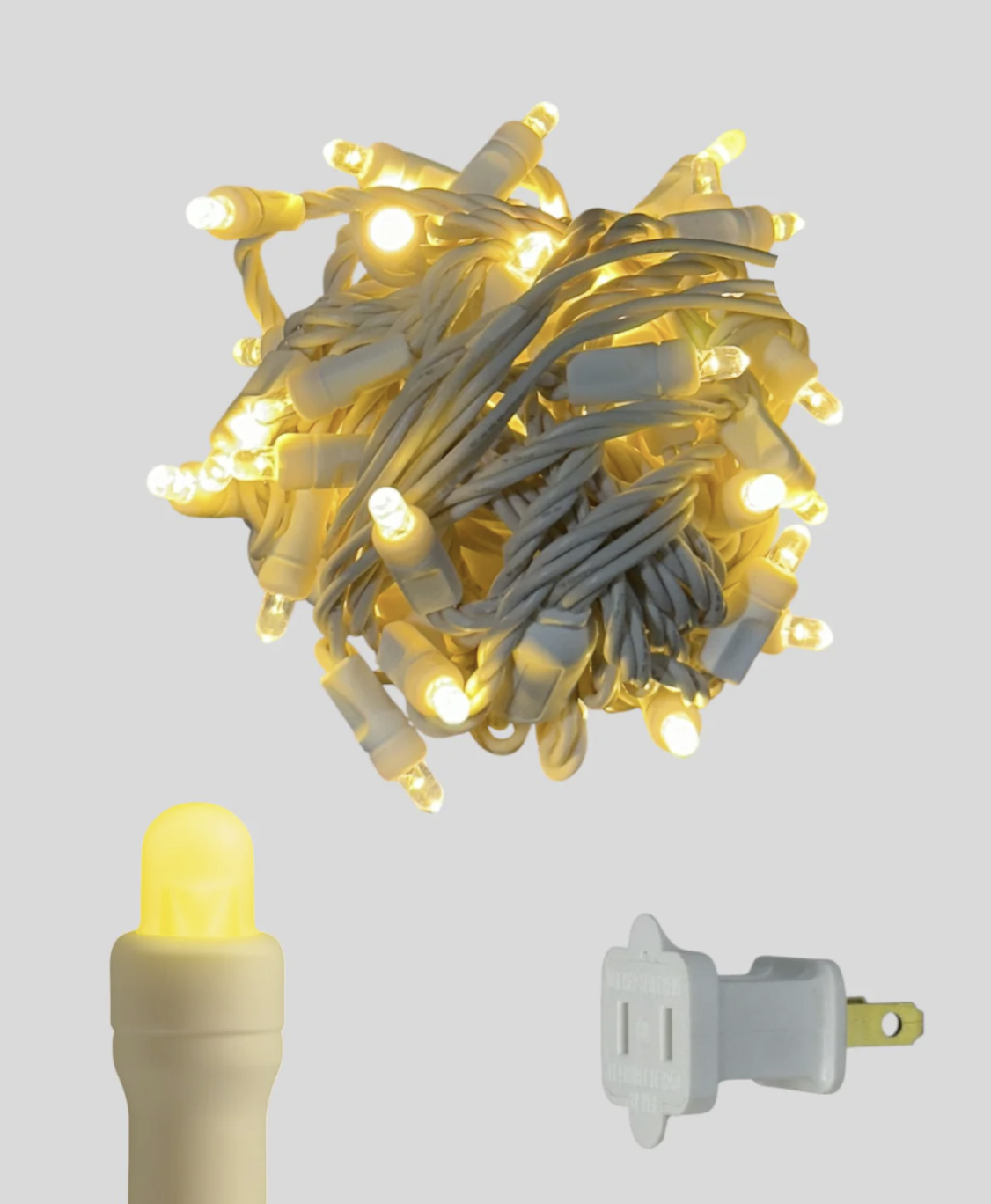 50L 6" Spacing Convex LED Mini Christmas Light (Ball)