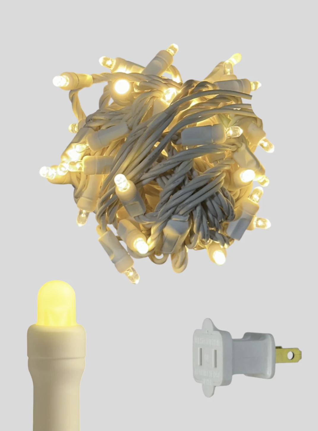 50L 6" Spacing Convex LED Mini Christmas Light (Ball)