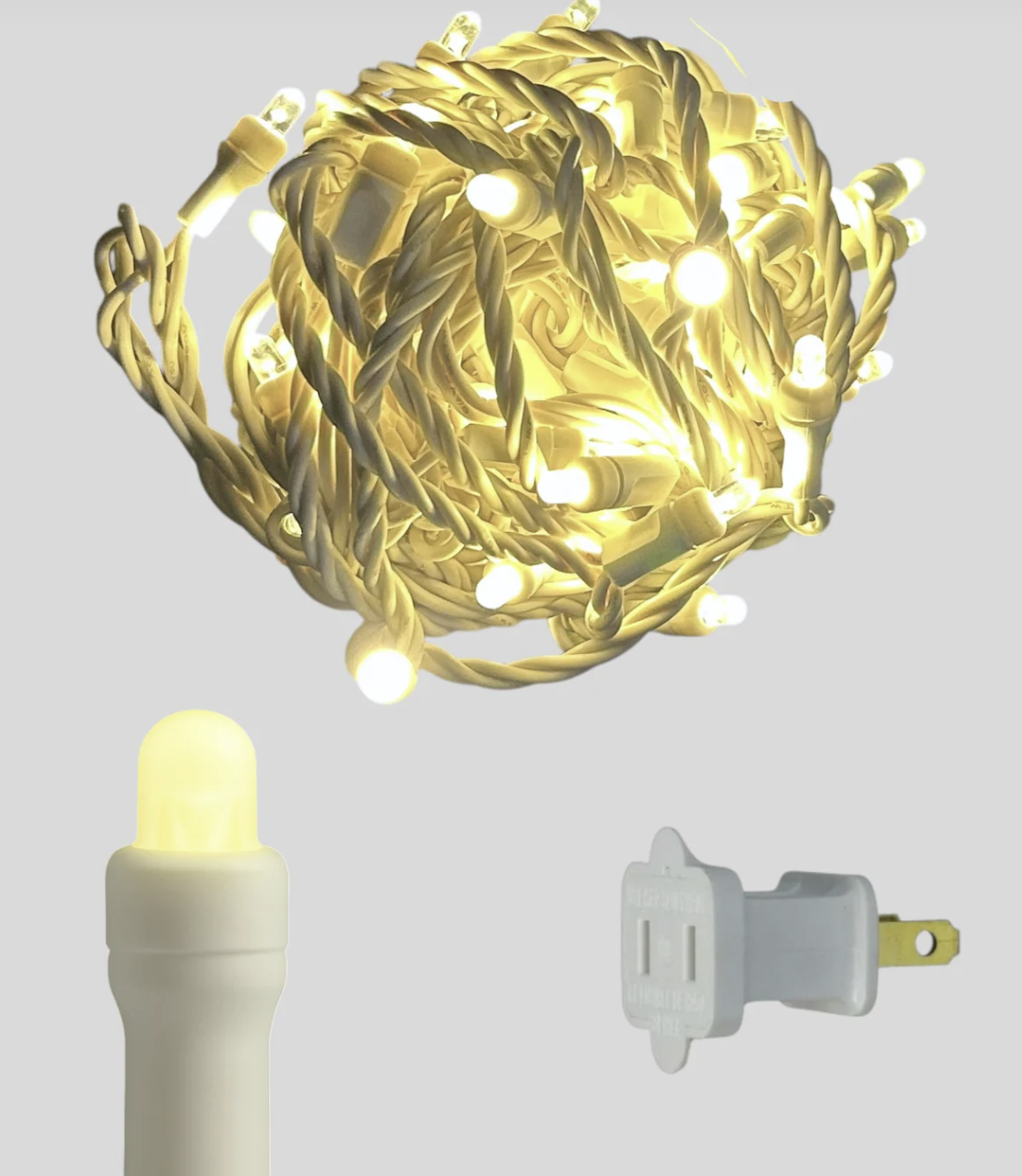 50L 6" Spacing Convex LED Mini Christmas Light (Ball)