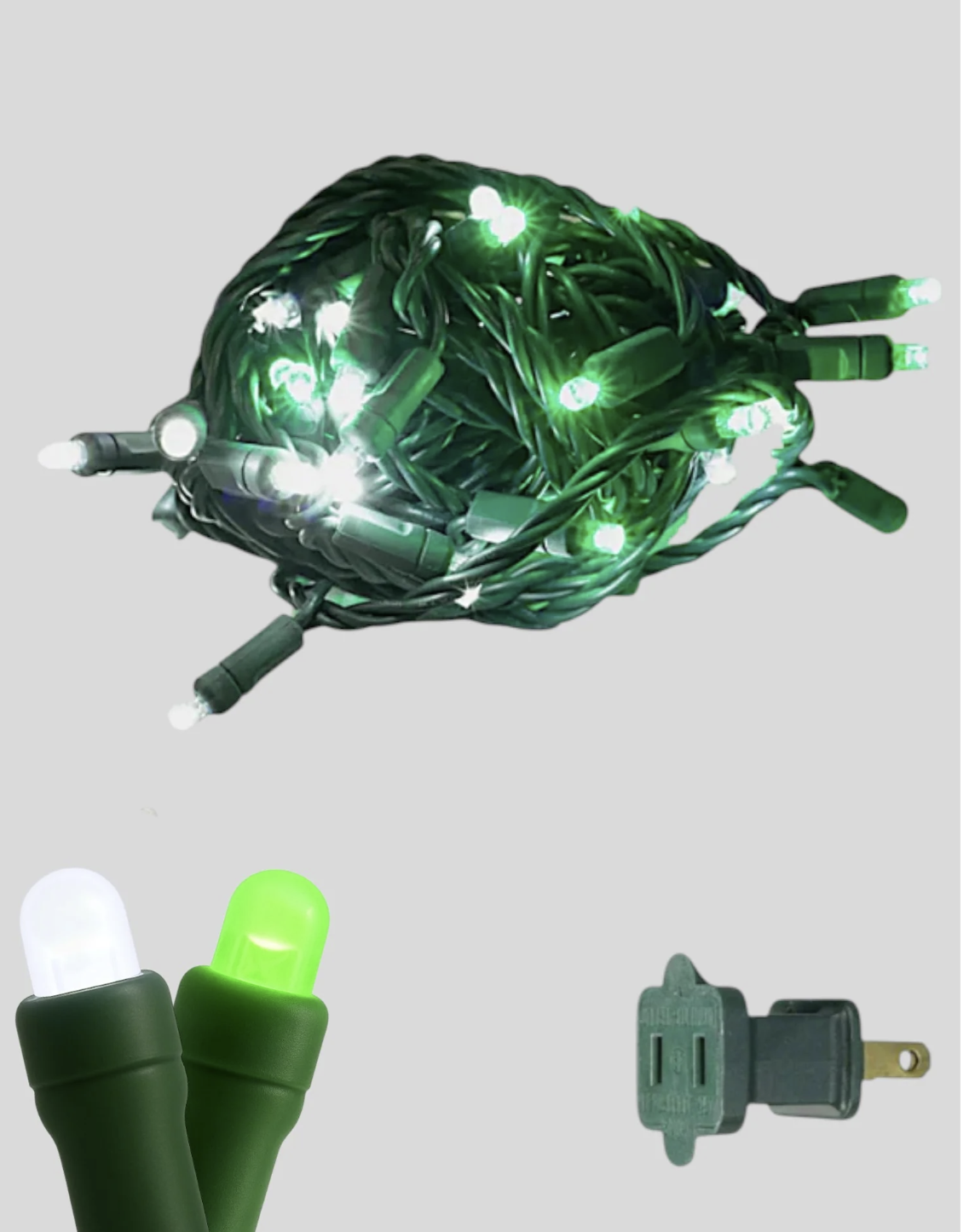 50L 6" Spacing Convex LED Mini Christmas Light (Ball)