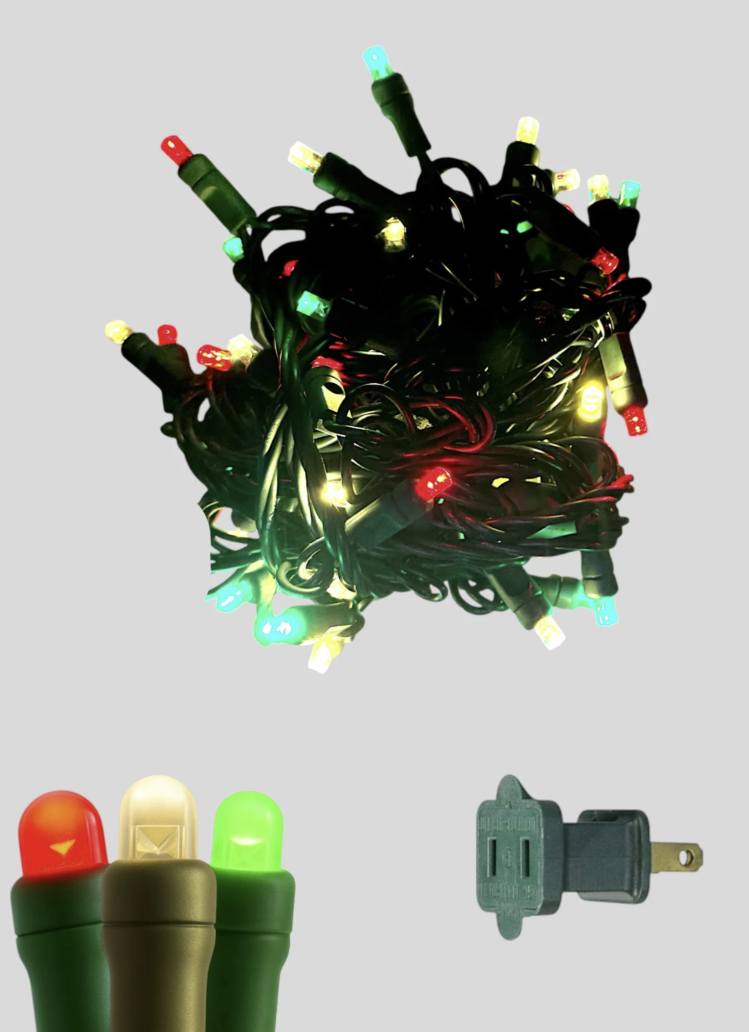 70L 4" Spacing Concave LED Mini Christmas Lights(Ball)