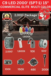 C9 LED 2000' Contractor Pro Package