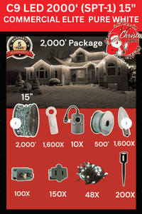 C9 LED 2000' Contractor Pro Package