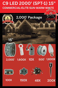 C9 LED 2000' Contractor Pro Package
