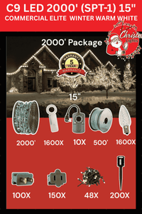 C9 LED 2000' Contractor Pro Package