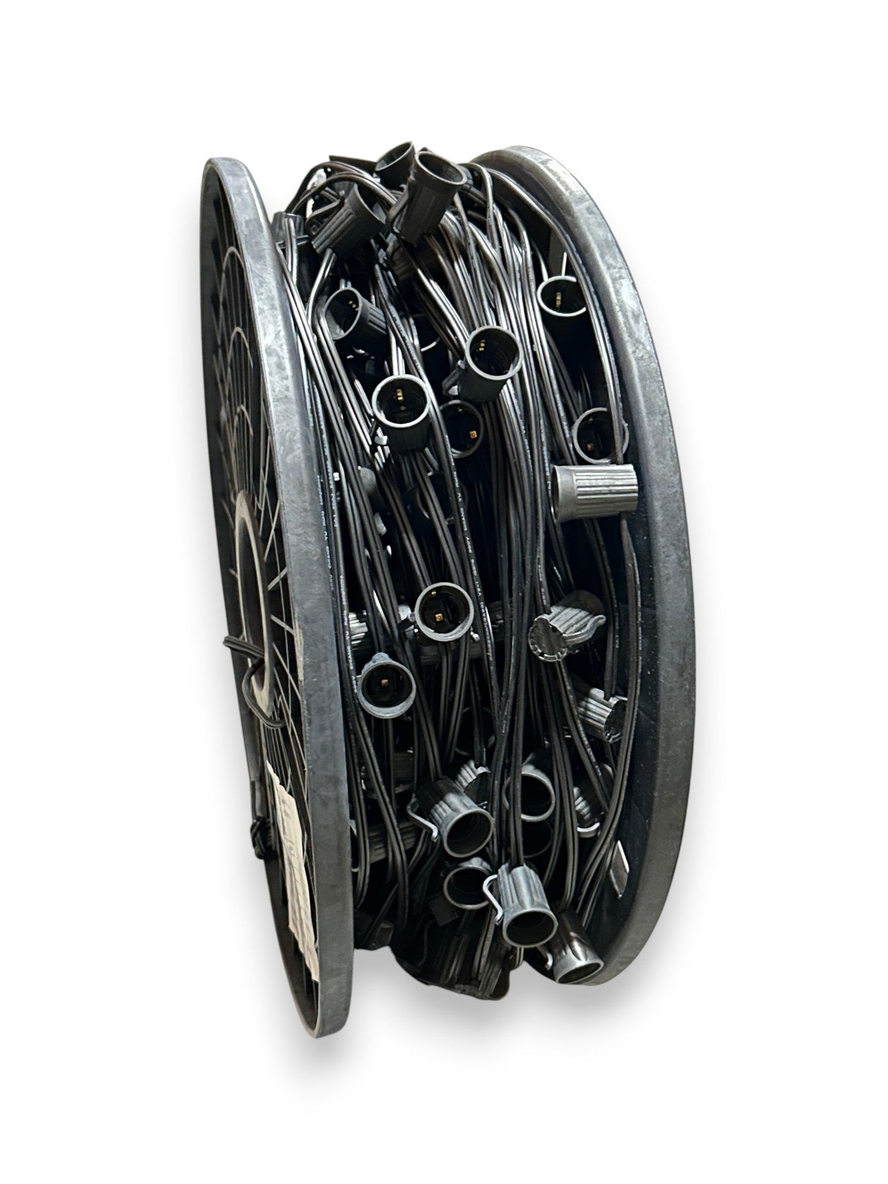 C-18 Spacing Black 500 Socket Wire-Christmas Lights Spool
