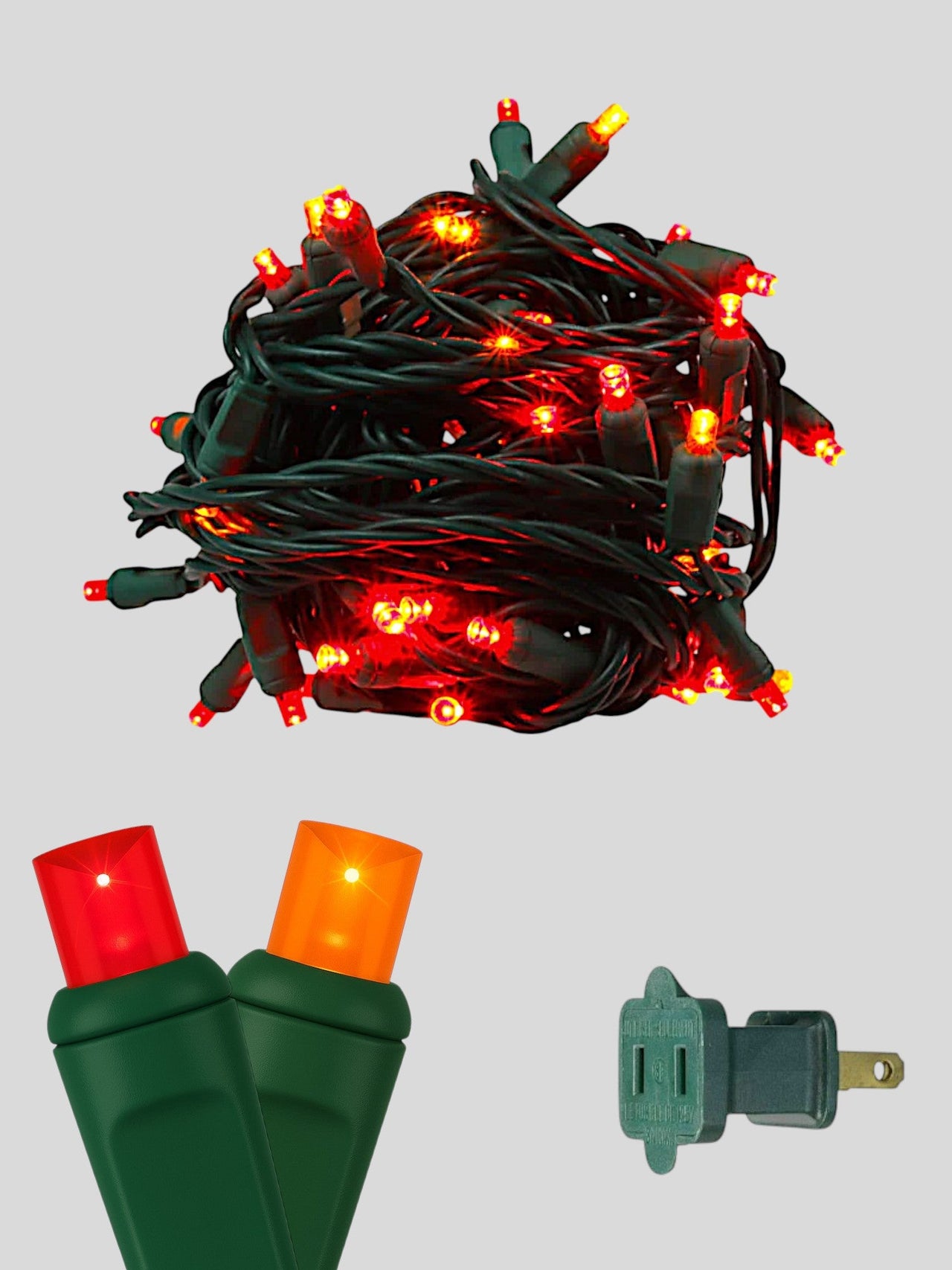 50L 6" Spacing Concave LED Mini Christmas Light (Ball)