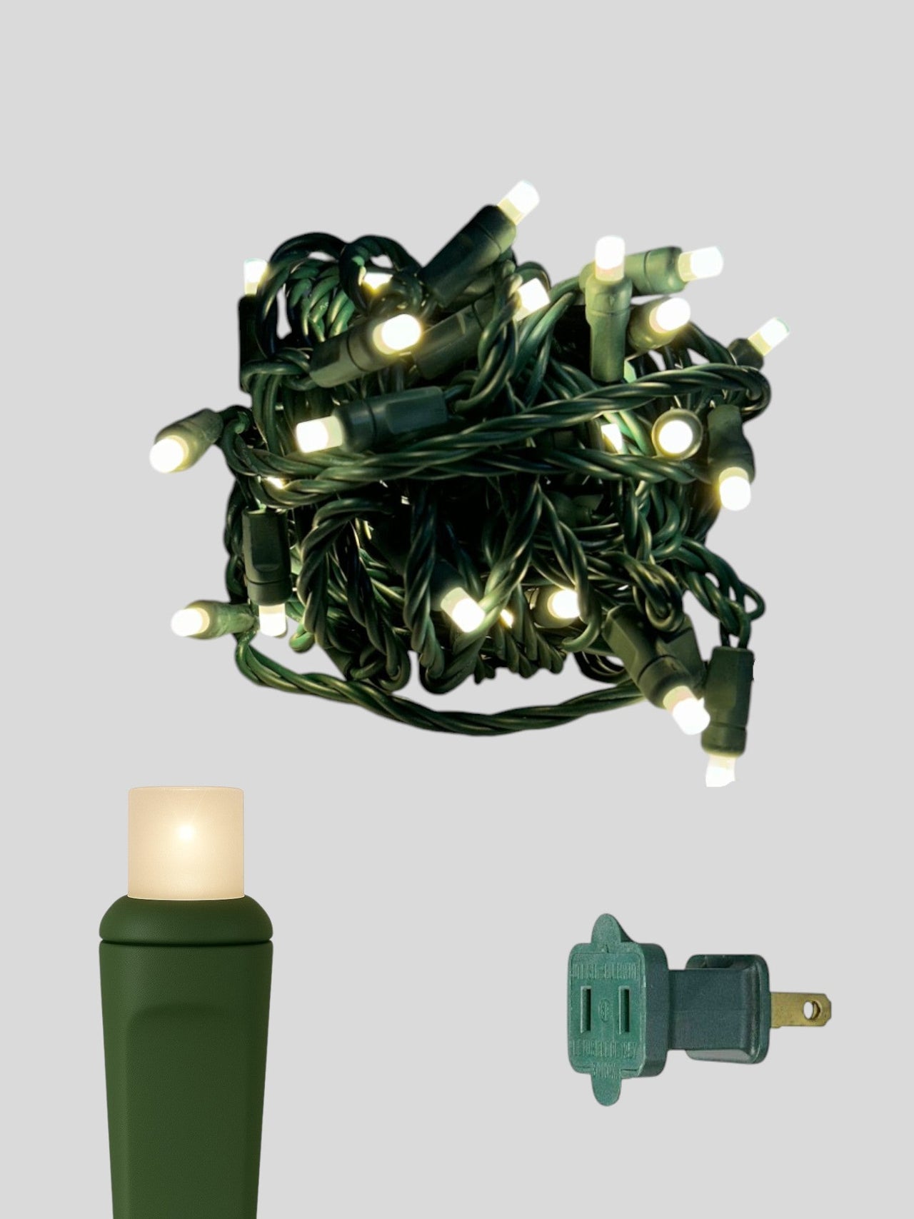 50L 6" Spacing Concave LED Mini Christmas Light (Ball)