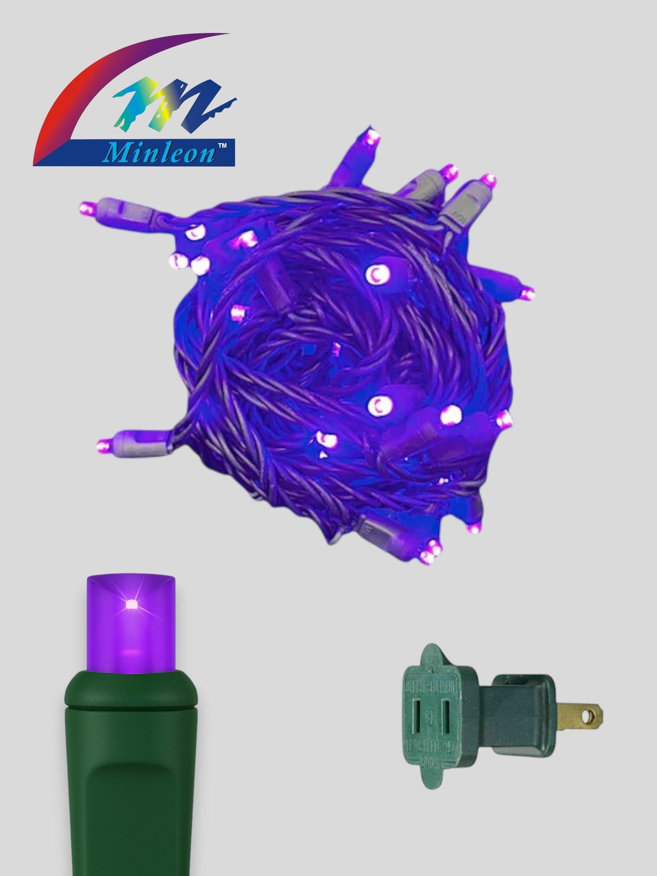 Minleon 50L 6" Spacing Concave LED Mini Lights(Ball)