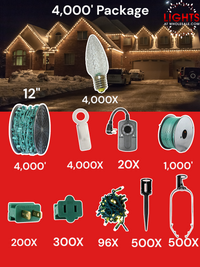 C9 Commercial Elite Bulbs 4000' Contractor Pro Package