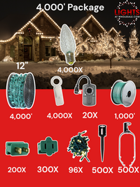 C9 Commercial Elite Bulbs 4000' Contractor Pro Package