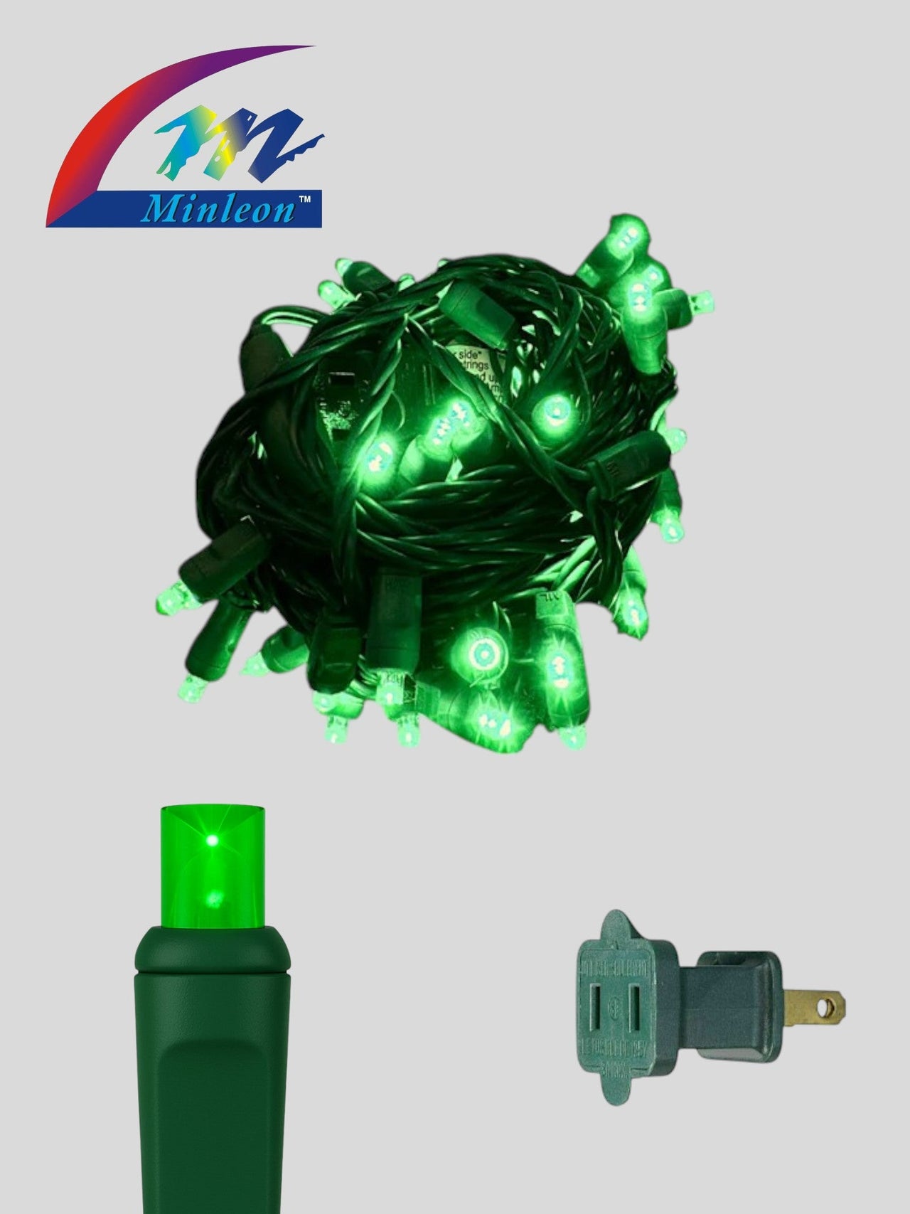 Minleon 50L 6" Spacing Concave LED Mini Lights(Ball)