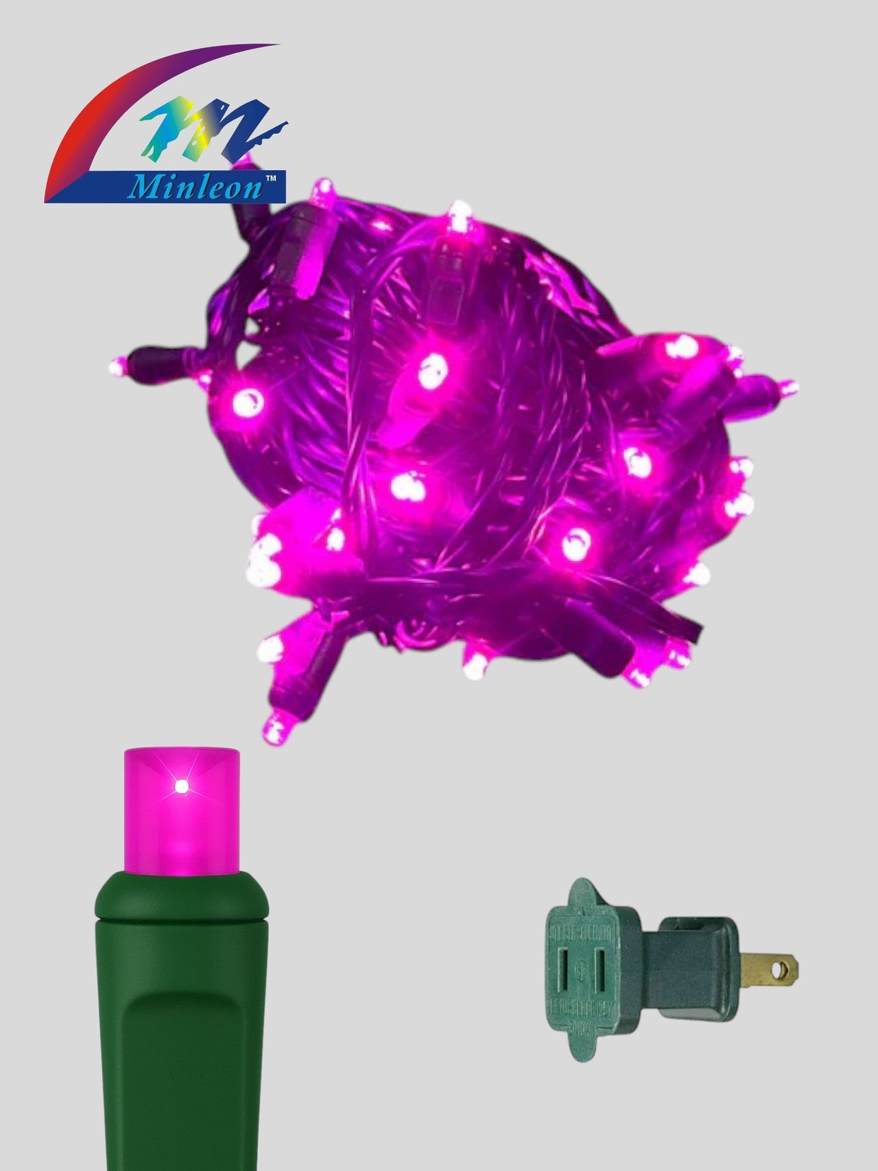 Minleon 50L 6" Spacing Concave LED Mini Lights(Ball)