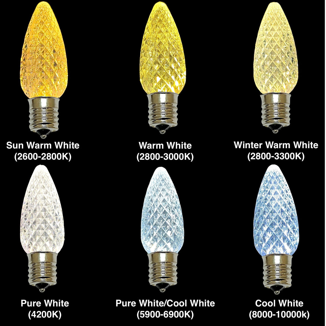 C9 Commercial Elite SMD Pre Bulbed And Pre Clipped Christmas Lights
