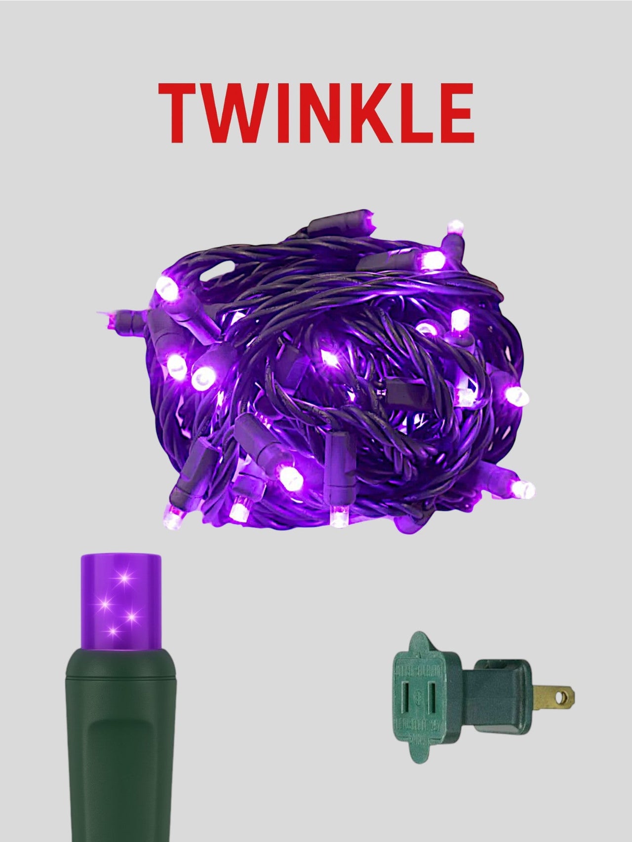 50L 6" Concave Twinkle Mini Christmas Lights Lights
