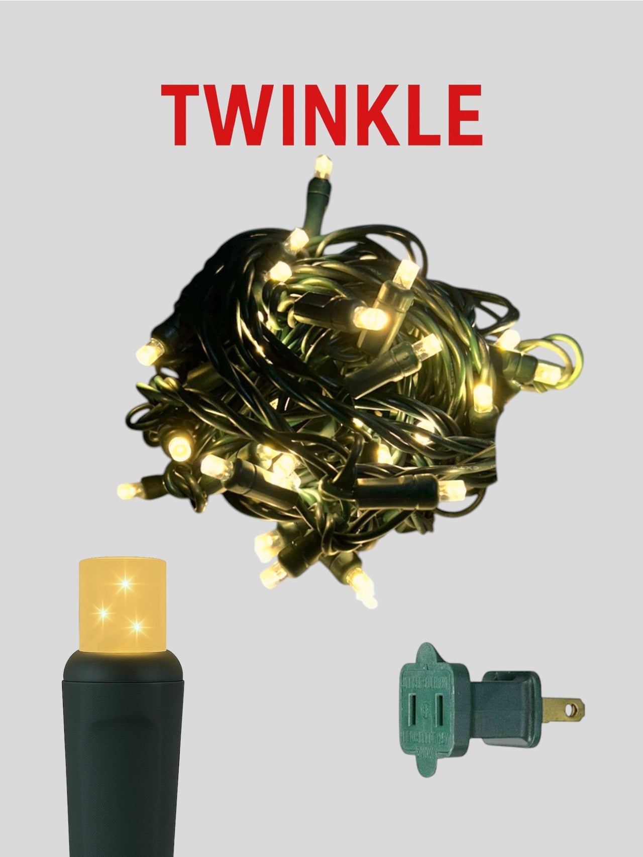 50L 6" Concave Twinkle Mini Christmas Lights Lights