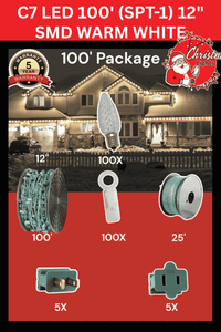 C7 LED 100' SPT-1 12