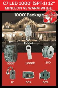C7 LED 1000' SPT-1 12
