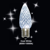 C SMD LED Christmas light bulb in cool white twinkle
