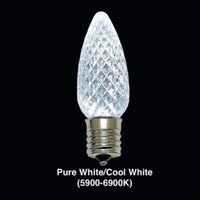 C7 SMD LED Christmas light bulb in cool white 