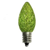 C7 SMD LED Christmas light bulb in lime