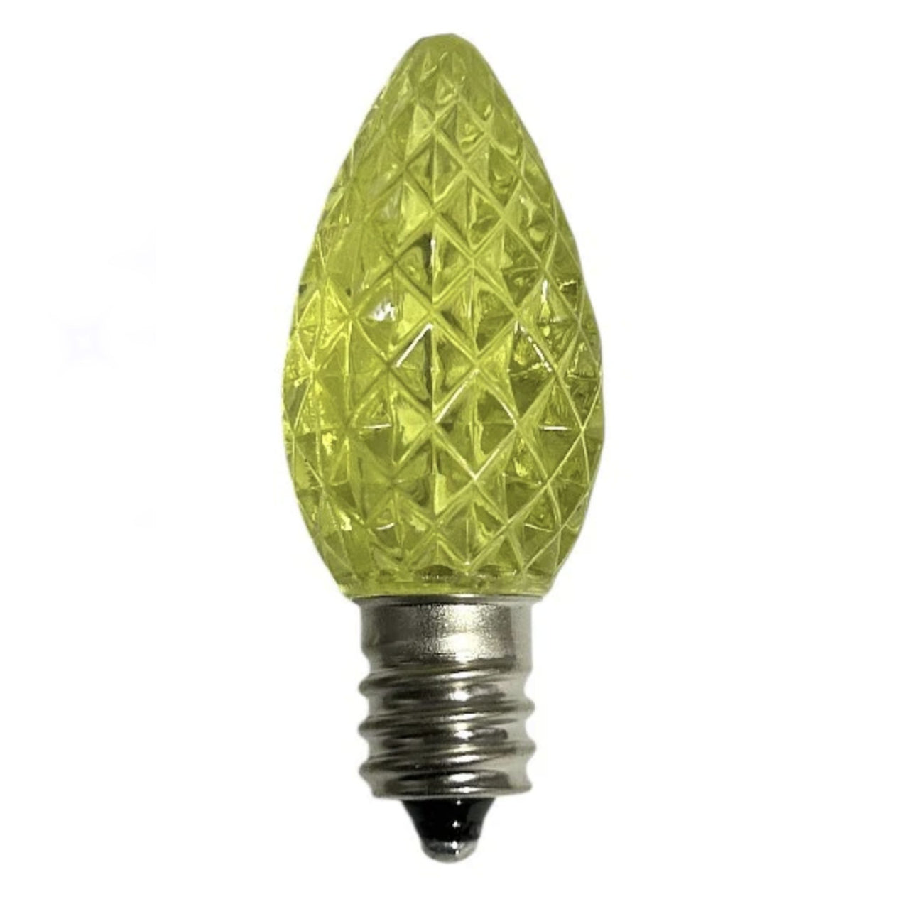 C7 SMD LED Christmas light bulb in yellow