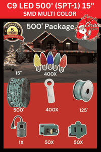C9 LED 500' Christmas Light Pro Packages