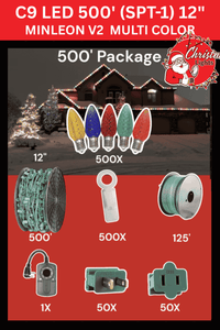C9 LED 500' Christmas Light Pro Packages