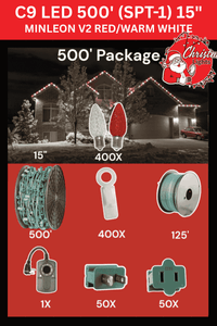 C9 LED 500' Christmas Light Pro Packages