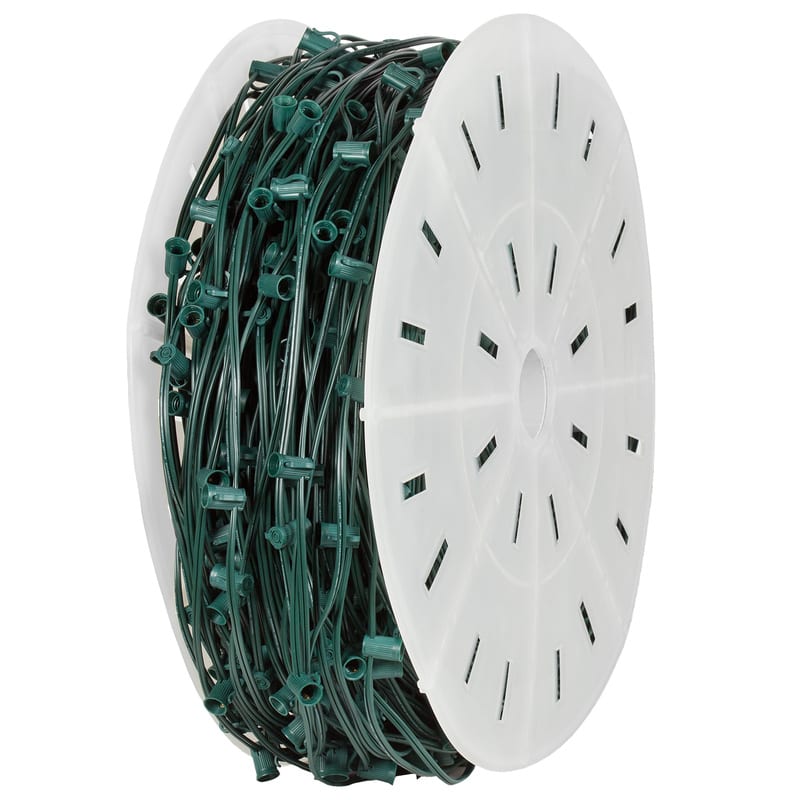 Green C9 500' 12 & 15" Spacing Socket Spools