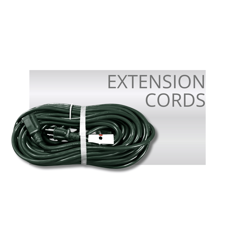 professional Christmas lights extension cord green