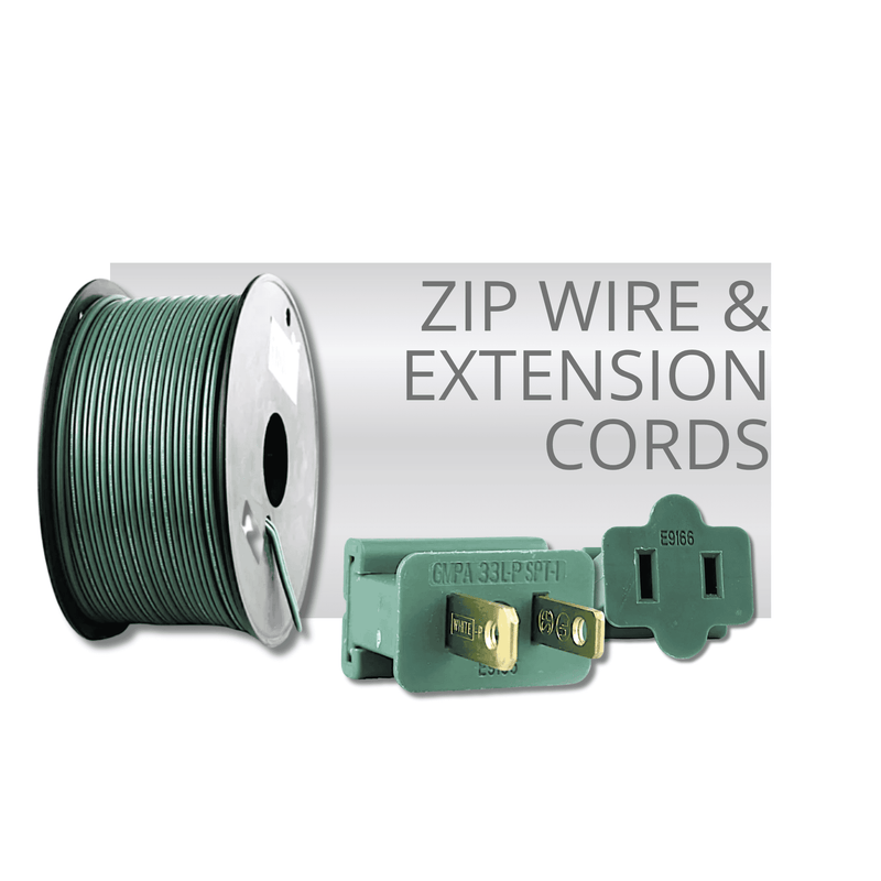 Zip Wire & Extension Cords Professional Christmas Lights Supplies